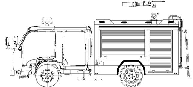 國六慶鈴五十鈴雙排水罐消防車
