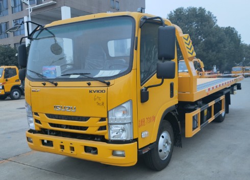 國六慶鈴五十鈴KV100黃牌清障車